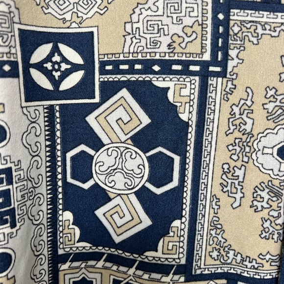 Vintage Butterfly collar Cortini Knit  Patterned Button-Up Shirt - Picture 5 of 6